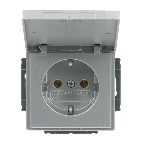 ABB 20 EUK-83, Typ F, 2P+PE, Aluminium, Silver, Termoplast, Plast, IP20, 250 V