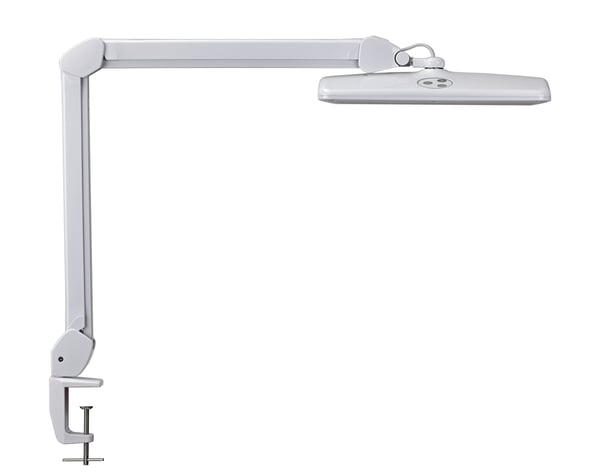 MAUL LED-työpistevalaisin Intro himmennettävä + kiinnityskanta valkoinen