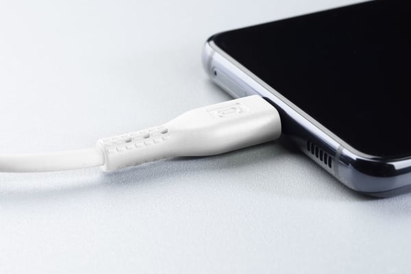 Cellularline 8018080190919, 1 m, USB A, Micro-USB B, Hvit