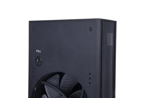 Alphacool 11608, Radiator, Aluminium, Sort, 4-pin, 0,138 l, 2 vifter