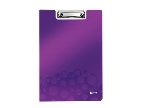 Leitz WOW kirjoitusalusta kannella A4, A4, Solumuovi, Purppura, 75 arkkia, 1 taskua, 230 mm