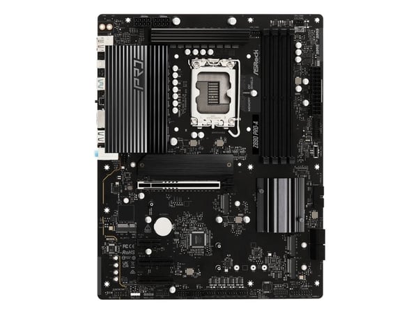 ASRock Z890 Pro-A - Hovedkort - ATX - LGA1851-sokkel - Z890 Chipset - USB4, USB-C 3.2 Gen 2x2, USB 3.2 Gen 1, USB 3.2 Gen 2 - 2.5 Gigabit LAN - inn...