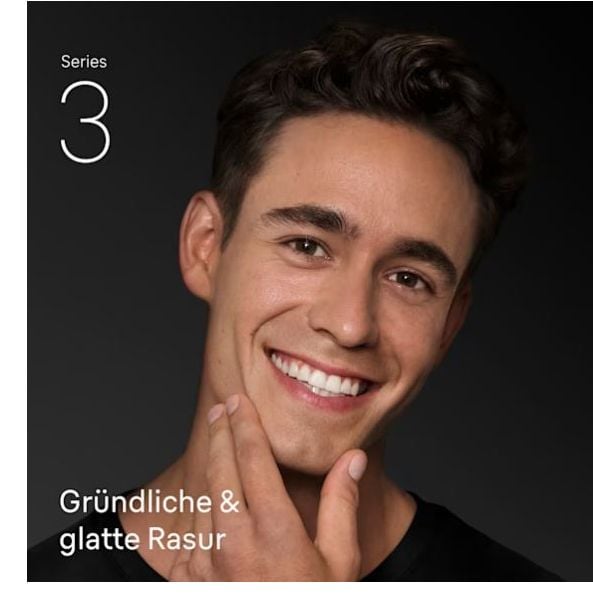 Braun Series 3 310s barbermaskin våt og tørr, blå/svart