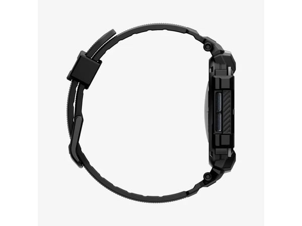 Spigen Rugged Armor Pro - Skydd för smartwatch - termoplastisk polyuretan (TPU) - mattsvart - för Apple Watch Series 10 (GPS + Cellular) (42 mm), S...