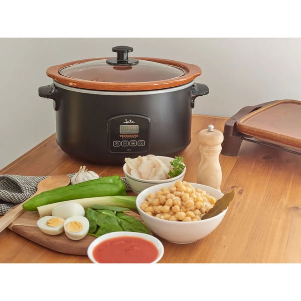 JATA JEOL2145, 5 L, Musta, Terrakotta, Painikkeet, 6 henkilö(t), 250 °C, Digitaalinen