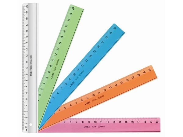 Lineal plast LINEX 20cm 20cm 1020