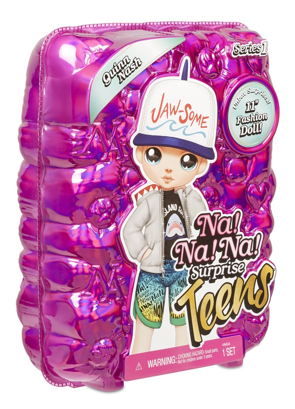 Na! Na! Na! Surprise Teens Doll- Quinn Nash, Hankjønn, 5 år, Jente, 280 mm, Flerfarget