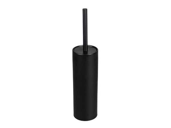 WENKO 25349100, Toalettbørste og holder, Sort, Keramisk, Silikon, Moderne, 91 mm