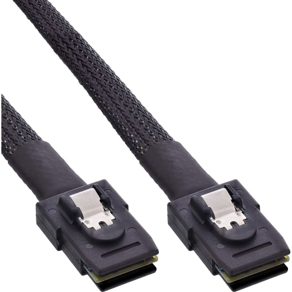InLine 27624B, 0,75 m, Mini SAS SFF-8087 hane, SFF-8087, Lige, Lige, Sortera