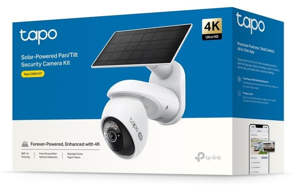 TP-Link Tapo C660 KIT, IP-säkerhetskamera, Utomhus, Kabel & Trådlös, Amazon Alexa & Google Assistant, CB, CE, FCC, DOE, CEC, RCM, KC, JFR,VCCI,NCC,...
