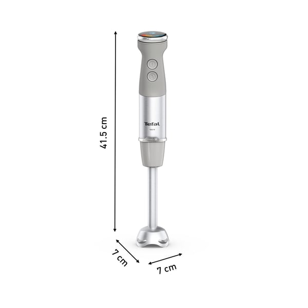 Tefal Quickchef+ HB673B30, Upotettava sekoitin, 1000 W, Harmaa, Ruostumaton teräs