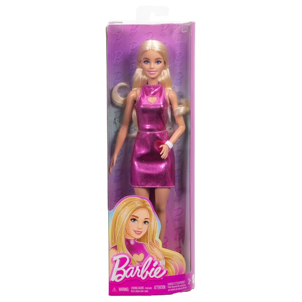 Barbie Fashionista Doll Pink Dress Heart Cutout