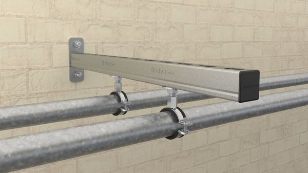 Fischer 562344, Putkenkiinnitin, Terästä, Musta, 31 - 37 mm, 2,54 cm (1"), EPDM-kumi, Styreenibutadieeni (SBR), Sinkittyä terästä, 0,7 kN