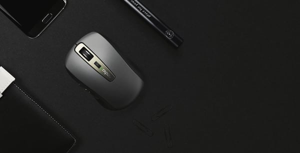 Rapoo MT350, Molempikätinen, RF Wireless + Bluetooth, 1600 DPI, Musta