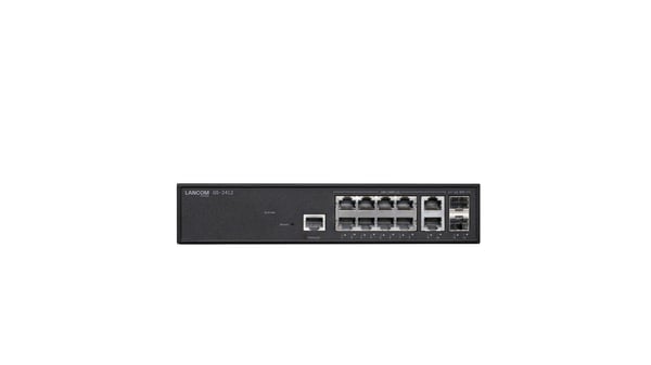 LANCOM GS-2412 - Switch - Styrt - 10 x 10/100/1000 + 2 x 1 Gigabit SFP - rackmonterbar