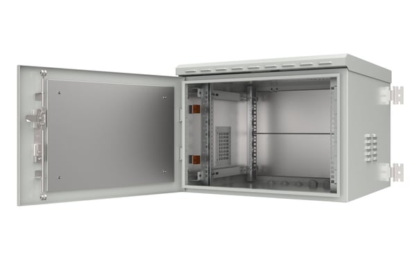 Lanview by Logon - Rack skap - 60 x 60 - veggmonterbar - RAL 7035, hvit - 7U - 19"