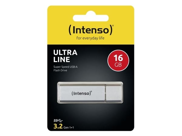 Intenso Ultra Line - USB-flashstasjon - 16 GB - USB 3.0 - sølv