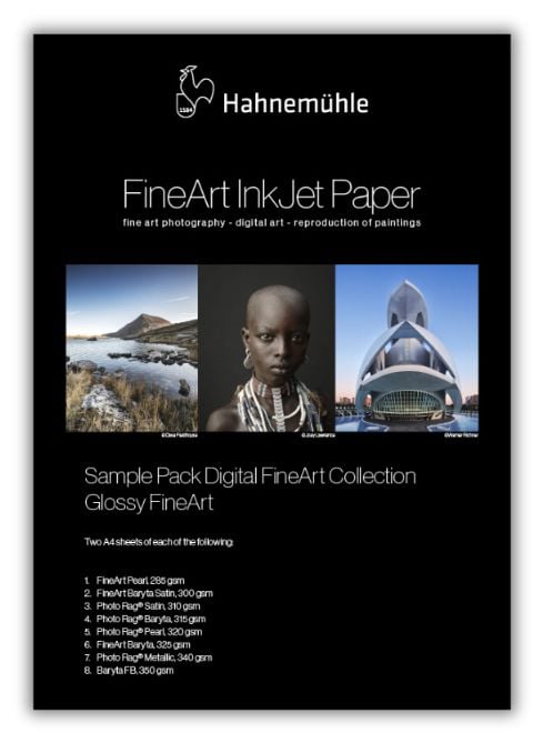 Hahnemühle 10640308, Glansigt, A4, Vit, 16 styck