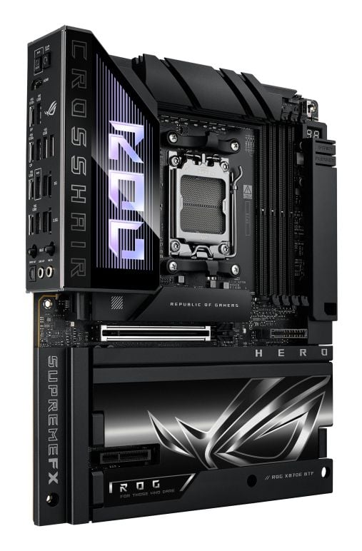 ASUS ROG CROSSHAIR X870E HERO BTF -emolevy, AM5, ATX, DDR5