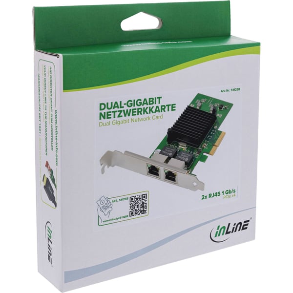 InLine 51125B, Intern, Kabel, PCI Express, Ethernet, 1000 Mbit/s