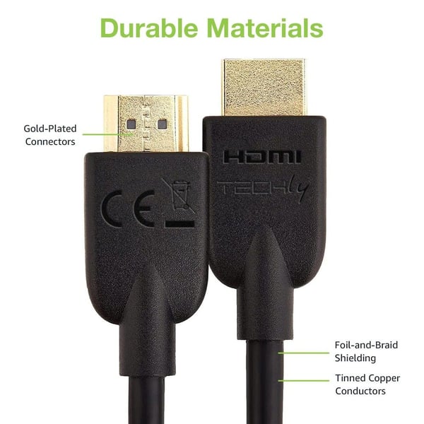 Techly ICOC HDMI2-4-020T, 2 m, HDMI typ A (standard), HDMI typ A (standard), 3D, 18 Gbit/sek, svart