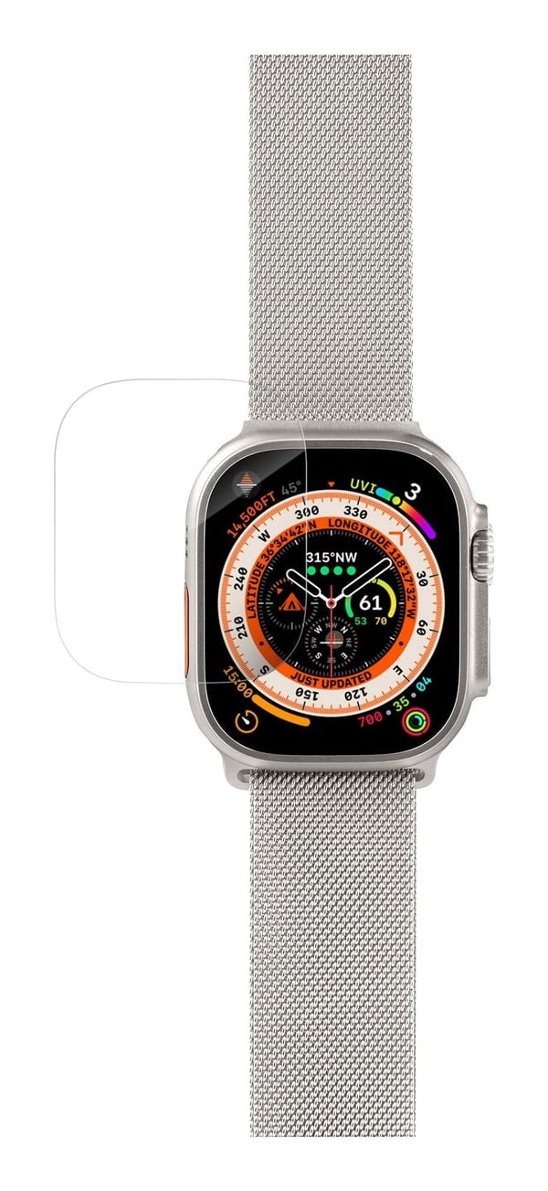 "LAUT PRIME GLASS Klart beskyttelsesglass for Apple Watch Ultra 49 mm