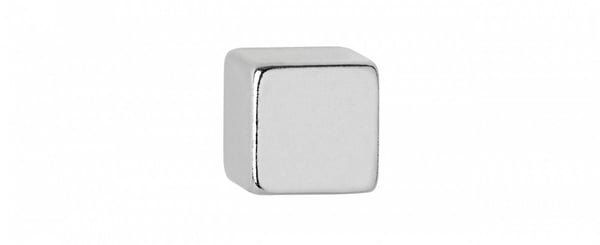 MAUL 6184396, Rektangel, Neodymium, Silver, Glansigt, 10 mm, 10 mm