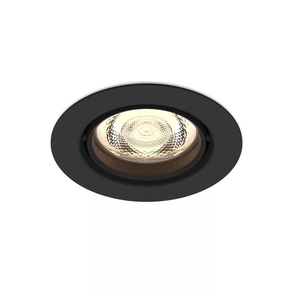 Philips Toiminnollinen Planet upotettava valaisin, Syvennysspottivalo, Ei vaihdettavissa oleva hehkulamppu, LED, 2700 K, 500 lm, Musta