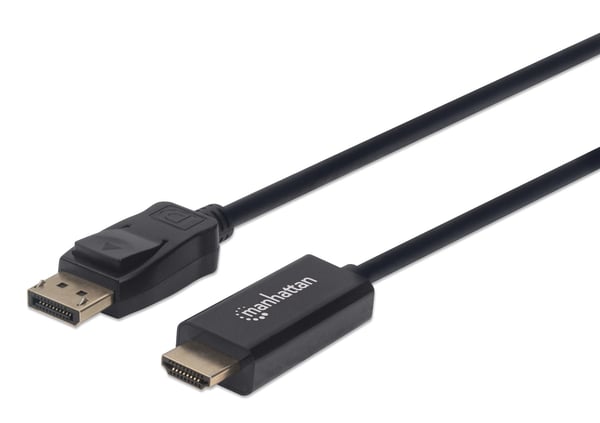 Manhattan 152679, 1,8 m, DisplayPort, HDMI, Hankjønn, Hankjønn, Rett