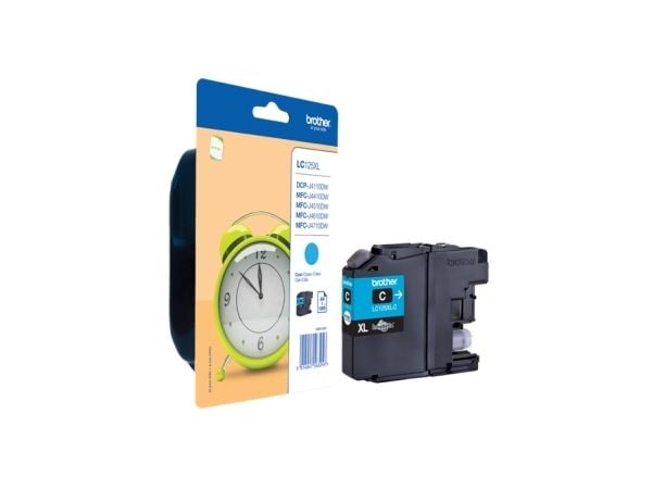 Brother LC125XLC - Super High Yield - cyan - original - blekkpatron - for Brother DCP-J4110DW