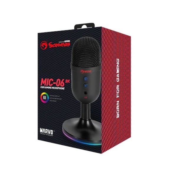 Marvo mikrofoni Marvo, mikrofoni, MIC-06, musta