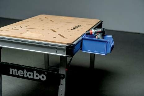 Metabo MWB 100, Beige, Metallic, Tre, rektangulær form, 4 ben, H-ben, 710 mm