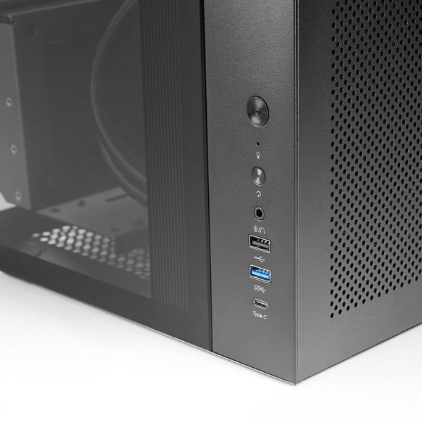 Mars Gaming MC-INFINIOLITE kabinett for ATX, micro ATX og Mini-ITX, herdet glass, svart