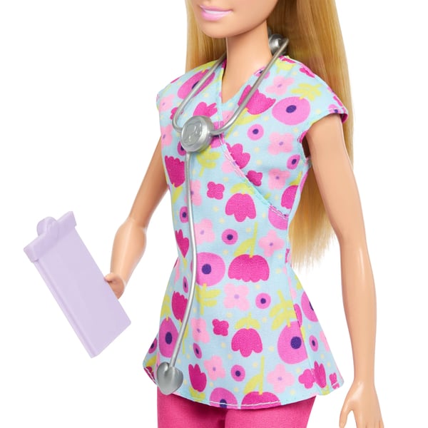 Barbie Career doktorsett med 2 babydukker og undersøkelsesbord