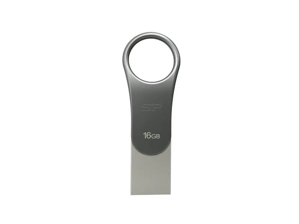 SILICON POWER Mobile C80 - USB flash-enhet - 16 GB - USB 3.0/USB typ C - titan