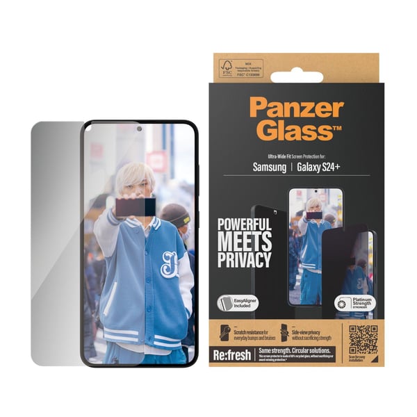 PanzerGlass™ | Privacy Edition - Skjermbeskytter - Ultra-Wide Fit | Galaxy S24+