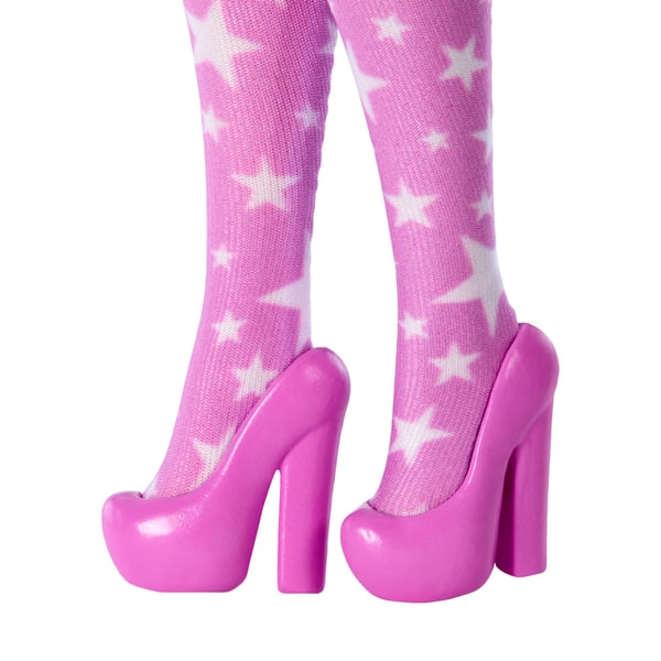 Barbie Deluxe Style Pink Denim Star Wrap Asian
