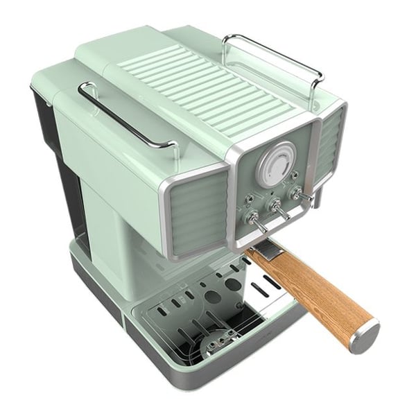 Cecotec 01576, Espressomaskin, 1,5 l, Malt kaffe, 1350 W, Lysegrønn