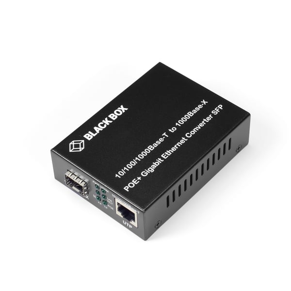 Black Box LGC215A-R2 - Fibermediekonverterare - 1GbE - 10Base-T, 1000Base-TX, 100Base-TX, 1000Base-X - RJ-45 / SFP (mini-GBIC) - upp till 100 m