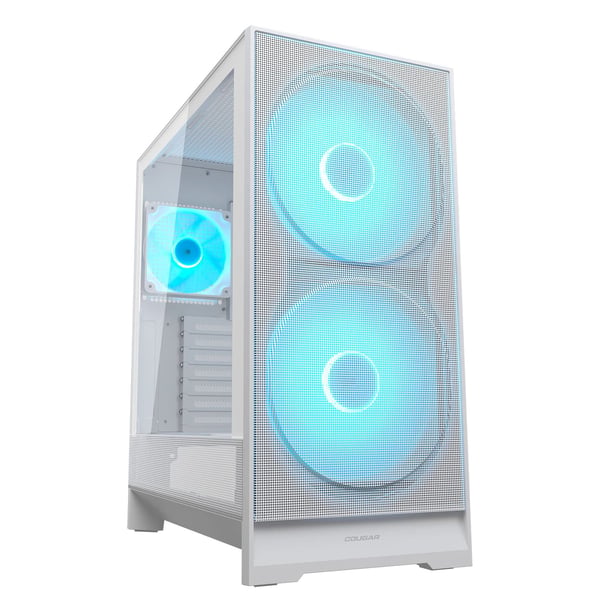 COUGAR CGR-5VA4W-RGB, Midi Tower, PC, Valkoinen, ATX, CEB, mikro ATX, Mini-ITX, Pelaaminen, Multi