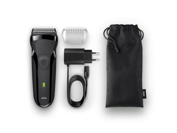 Braun Series 3 301s, Folie parranajokone, 2 SensoFoil, lajittelu, LED, akku, Nikkelimetallihydrid (NiMH)