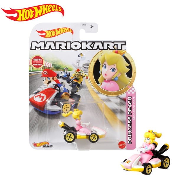 Hot Wheels Mario Kart Peach Standard Kart Vehicle