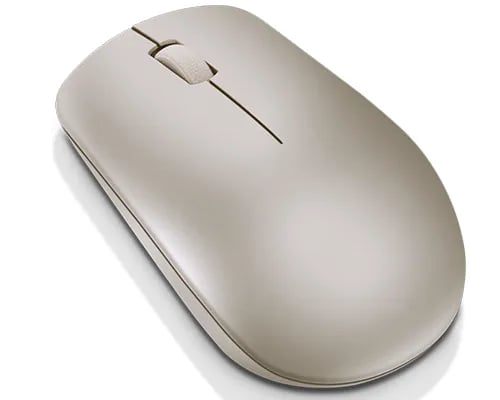 Lenovo 530 Wireless Mouse - Mus - høyre- og venstrehåndet - optisk - 3 knapper - trådløs - 2.4 GHz - USB trådløs mottaker - mandel