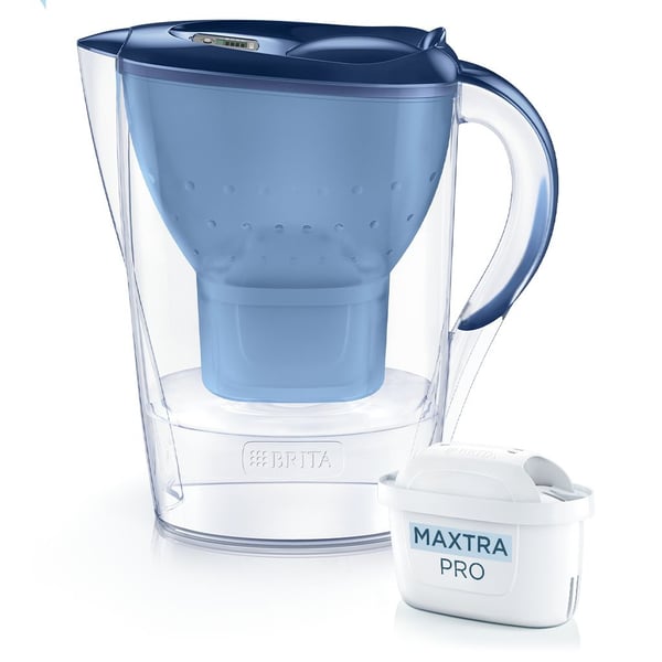 Brita Marella, Vesikannun suodatin, 2,4 L, Läpinäkyvä, Sininen