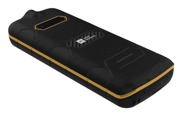 AGM M9F kelluva näppäinpuhelin 4G IP68/IP69/MIL-STD-810G, musta/oranssi