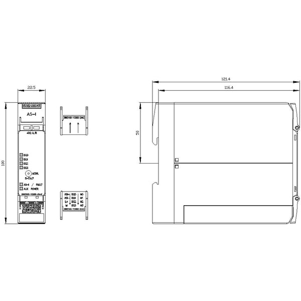 Siemens 3RK2100-1CG00-2AA2 PLC compact -moduuli 24 V/DC