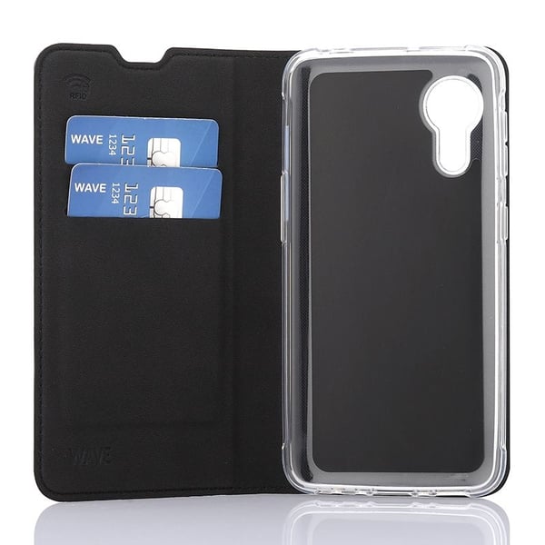 Wave BookCase, Samsung Galaxy Xcover 5, svart