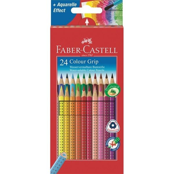 Faber-Castell GRIP 2001 - Fargeblyant - assorterte farger (en pakke 24)