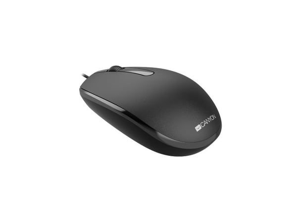 Canyon M-10, Molempikätinen, Optinen, USB A-tyyppi, 1000 DPI, Musta