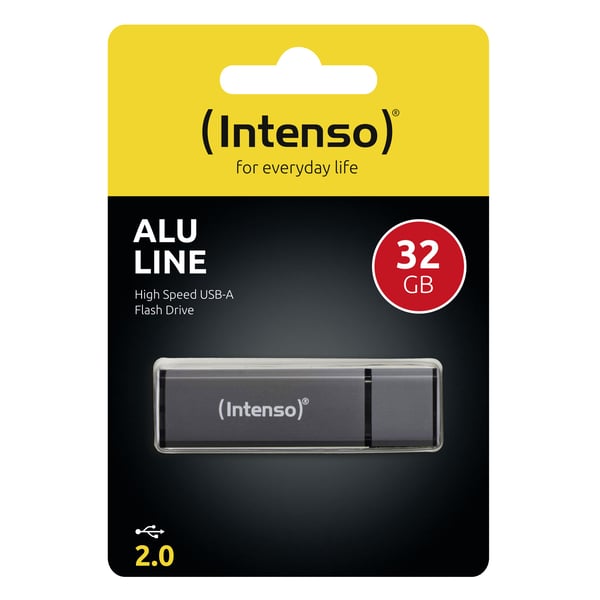 Intenso Alu Line - USB flash-enhet - 32 GB - USB 2.0 - antracit